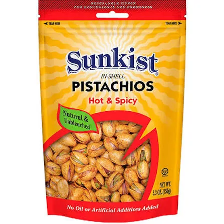Sunkist In-Shell Pistachios Hot & Spicy